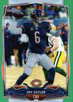 2014 Topps Chrome - Green Refractor #58 Jay Cutler Front