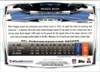 2014 Topps Chrome - Green Refractor #71 Reggie Bush Back