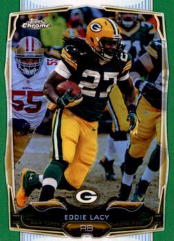 2014 Topps Chrome - Green Refractor #106 Eddie Lacy Front