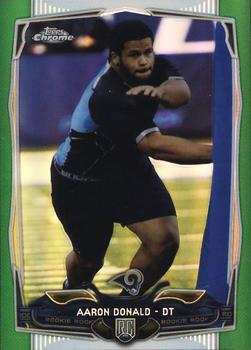 2014 Topps Chrome - Green Refractor #175 Aaron Donald Front