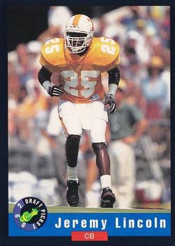 1992 Classic Draft Picks #22 Jeremy Lincoln  Front
