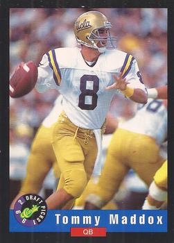 1992 Classic Draft Picks #58 Tommy Maddox  Front
