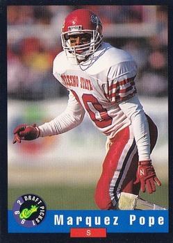 1992 Classic Draft Picks #81 Marquez Pope  Front