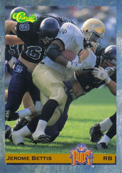 1993 Classic #10 Jerome Bettis  Front