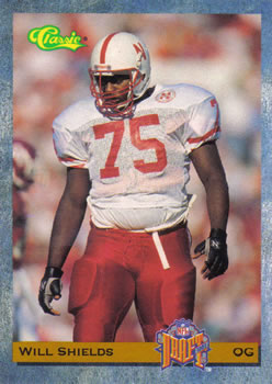 1993 Classic #13 Will Shields  Front