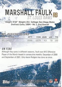 2014 Topps Fire #7 Marshall Faulk Back