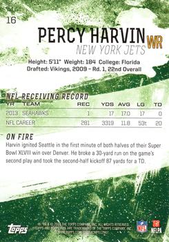 2014 Topps Fire #16 Percy Harvin Back
