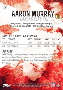 2014 Topps Fire #121 Aaron Murray Back