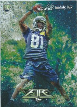 2014 Topps Fire #123 Kevin Norwood Front