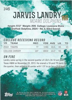 2014 Topps Fire #146 Jarvis Landry Back