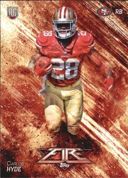 2014 Topps Fire #151 Carlos Hyde Front