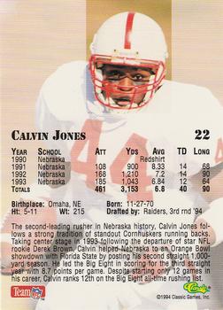 1994 Classic NFL Draft #22 Calvin Jones  Back