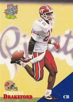 1994 Classic NFL Draft #54 Tyronne Drakeford  Front