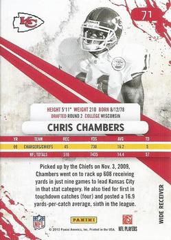 2010 Panini Rookies & Stars #71 Chris Chambers  Back