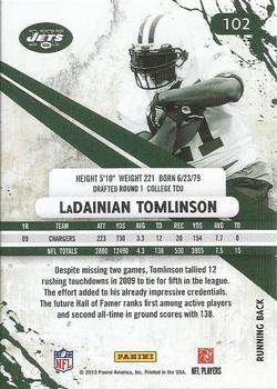 2010 Panini Rookies & Stars #102 LaDainian Tomlinson  Back