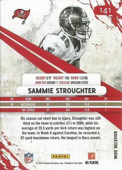 2010 Panini Rookies & Stars #141 Sammie Stroughter  Back