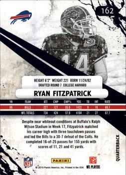 2010 Panini Rookies & Stars #162 Ryan Fitzpatrick  Back