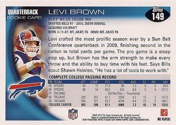 2010 Topps #149 Levi Brown  Back