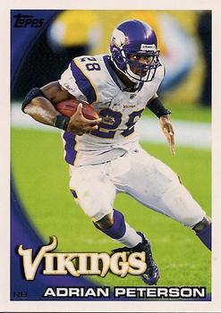2010 Topps #10 Adrian Peterson  Front