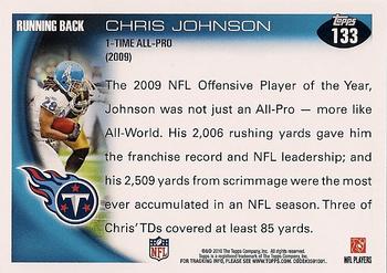 2010 Topps #133 Chris Johnson  Back