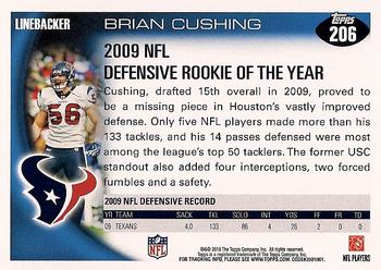 2010 Topps #206 Brian Cushing Back
