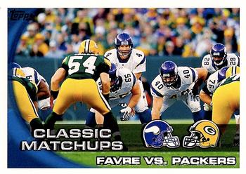 2010 Topps #281 Favre vs. Packers Front