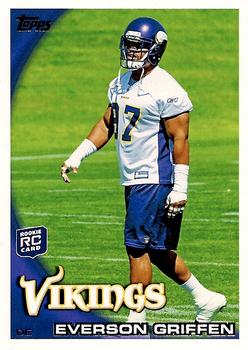 2010 Topps #294 Everson Griffen Front