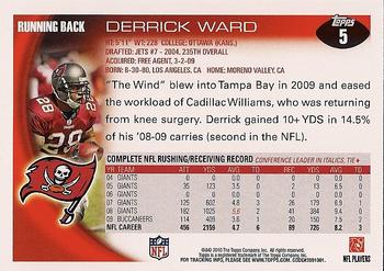 2010 Topps #5 Derrick Ward  Back