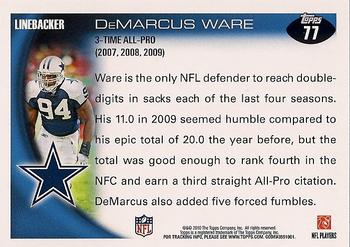 2010 Topps #77 DeMarcus Ware  Back