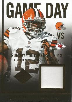 2014 Panini Limited - Game Day Materials #16 Josh Gordon Front