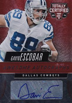 2014 Panini Totally Certified - Awesome Autographs Red #AA-GE Gavin Escobar Front