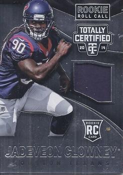 2014 Panini Totally Certified - Rookie Roll Call Jerseys #RRC-JC Jadeveon Clowney Front