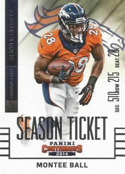 2014 Panini Contenders #14 Montee Ball Front