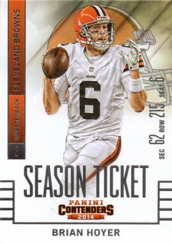 2014 Panini Contenders #18 Brian Hoyer Front