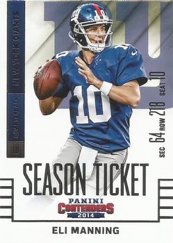 2014 Panini Contenders #49 Eli Manning Front