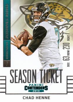 2014 Panini Contenders #51 Chad Henne Front