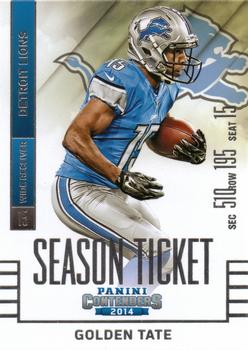 2014 Panini Contenders #60 Golden Tate Front