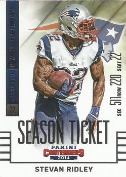 2014 Panini Contenders #69 Stevan Ridley Front