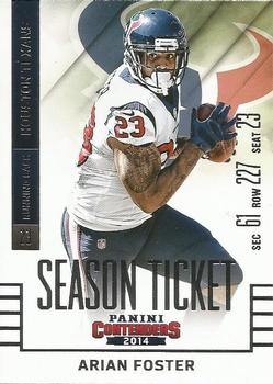 2014 Panini Contenders #93 Arian Foster Front