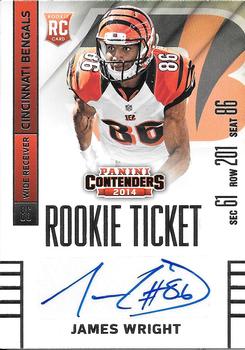 2014 Panini Contenders #194 James Wright Front