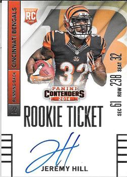 2014 Panini Contenders #232 Jeremy Hill Front