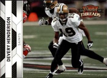 2010 Panini Threads #90 Devery Henderson  Front