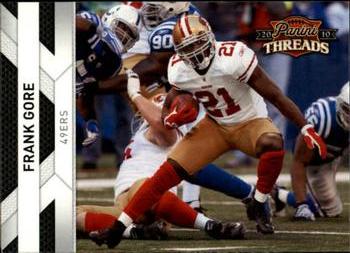 2010 Panini Threads #125 Frank Gore  Front