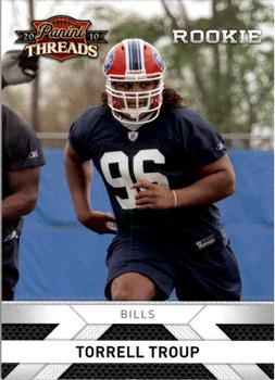 2010 Panini Threads #293 Torell Troup Front