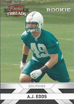 2010 Panini Threads #201 A.J. Edds  Front
