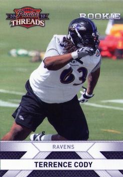 2010 Panini Threads #288 Terrence Cody  Front
