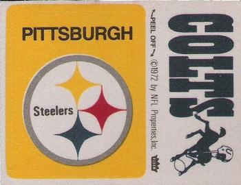 1974 Fleer Football Patches #NNO Pittsburgh Steelers Logo / Baltimore Colts Name Front