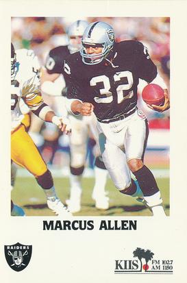 1985 Los Angeles Raiders Police #NNO Marcus Allen Front