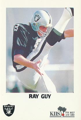 1985 Los Angeles Raiders Police #NNO Ray Guy Front