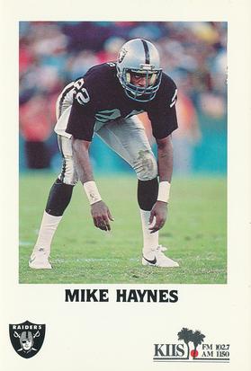 1985 Los Angeles Raiders Police #NNO Mike Haynes Front